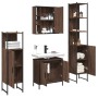 Bathroom furniture set 4 pieces oak brown plywood by , Bathroom furniture - Ref: Foro24-3214774, Price: 266,37 €, Discount: %