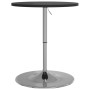 Mesa alta de bar madera ingeniería y acero negra 60x60x90 cm de , Mesas de cocina y de comedor - Ref: Foro24-4007193, Precio:...