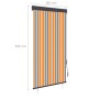 Yellow and blue outdoor roller blind 80x250 cm by vidaXL, Blinds and blinds - Ref: Foro24-145950, Price: 47,99 €, Discount: %