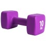 Pure2Improve Purple Neoprene Dumbbell 10 kg by Pure2Improve, free weight - Ref: Foro24-427695, Price: 66,99 €, Discount: %