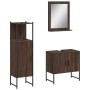 Set de muebles de baño 3 pzas madera contrachapada roble marrón de , Muebles de baño - Ref: Foro24-3214348, Precio: 151,59 €,...