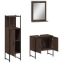 Set de muebles de baño 3 pzas madera contrachapada roble marrón de , Muebles de baño - Ref: Foro24-3214348, Precio: 151,59 €,...