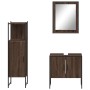 Set de muebles de baño 3 pzas madera contrachapada roble marrón de , Muebles de baño - Ref: Foro24-3214348, Precio: 151,59 €,...