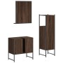 Set de muebles de baño 3 pzas madera contrachapada roble marrón de , Muebles de baño - Ref: Foro24-3214348, Precio: 151,59 €,...