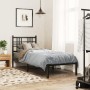 Estructura de cama con cabecero metal negro 80x200 cm de , Camas y somieres - Ref: Foro24-376315, Precio: 68,50 €, Descuento: %