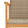 Garden chairs 2 pcs solid wood and beige synthetic rattan by , Garden chairs - Ref: Foro24-368710, Price: 117,24 €, Discount: %