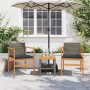 Garden chairs and cushions 2 pcs gray PE rattan and solid wood by , Garden chairs - Ref: Foro24-368712, Price: 138,97 €, Disc...