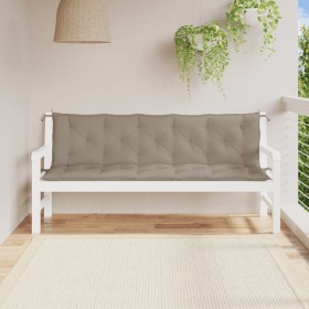 Gartenbankkissen 2 Stück taupefarbener Oxford-Stoff 180x50x7 cm von , Kissen für Stühle und Sofas - Ref: Foro24-361724, Preis...