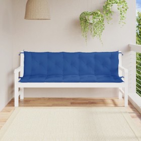 Garden Bench Cushions 2 Pcs Blue Oxford Fabric 180x50x7 cm by , Cushions for chairs and sofas - Ref: Foro24-361726, Price: 66...