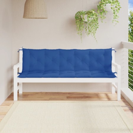 Gartenbankkissen, 2 Stück, blauer Oxford-Stoff, 180 x 50 x 7 cm von , Kissen für Stühle und Sofas - Ref: Foro24-361726, Preis...