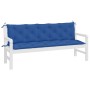 Garden Bench Cushions 2 Pcs Blue Oxford Fabric 180x50x7 cm by , Cushions for chairs and sofas - Ref: Foro24-361726, Price: 66...