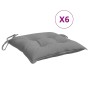 Garden Chair Cushions 6 Pcs Gray Oxford Fabric 50x50x7 cm by , Cushions for chairs and sofas - Ref: Foro24-361512, Price: 56,...