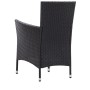 5-piece black synthetic rattan garden dining set by vidaXL, Garden sets - Ref: Foro24-45978, Price: 326,99 €, Discount: %