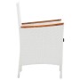 Conjunto de comedor de jardín 9 piezas ratán sintético blanco de vidaXL, Conjuntos de jardín - Ref: Foro24-45980, Precio: 445...