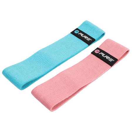 Pure2Improve Blue and Pink Resistance Bands Set