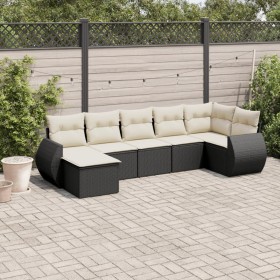 7-piece garden dining set and black synthetic rattan cushions by , Garden sets - Ref: Foro24-3254013, Price: 451,10 €, Discou...