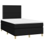 Cama box spring con colchón tela negro 120x190 cm de , Camas y somieres - Ref: Foro24-3269925, Precio: 398,45 €, Descuento: %