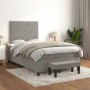 Cama box spring con colchón terciopelo gris claro 120x190 cm de , Camas y somieres - Ref: Foro24-3270475, Precio: 434,86 €, D...