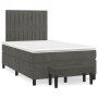 Box spring bed with dark gray velvet mattress 120x190 cm by , Beds and slatted bases - Ref: Foro24-3270482, Price: 441,76 €, ...