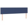 Estructura de cama con cabecero tela azul 120x190 cm
