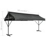 Anthracite gray independent standing awning 500x300 cm by vidaXL, Umbrellas - Ref: Foro24-145887, Price: 438,88 €, Discount: %