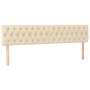 Bed frame with cream fabric headboard 120x190 cm by , Beds and slatted bases - Ref: Foro24-3270539, Price: 190,99 €, Discount: %