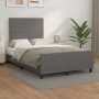 Bed frame with headboard gray synthetic leather 120x190 cm by , Beds and slatted bases - Ref: Foro24-3270558, Price: 165,20 €...