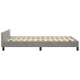 Estructura cama con cabecero terciopelo gris claro 120x190 cm de , Camas y somieres - Ref: Foro24-3270566, Precio: 169,36 €, ...