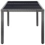 Conjunto de comedor de jardín 9 piezas ratán sintético gris de vidaXL, Conjuntos de jardín - Ref: Foro24-45992, Precio: 710,3...