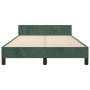 Estructura cama con cabecero terciopelo verde oscuro 120x190 cm de , Camas y somieres - Ref: Foro24-3270593, Precio: 167,68 €...