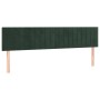 Estructura cama con cabecero terciopelo verde oscuro 120x190 cm de , Camas y somieres - Ref: Foro24-3270593, Precio: 167,68 €...