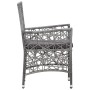 Conjunto de comedor de jardín 9 piezas ratán sintético gris de vidaXL, Conjuntos de jardín - Ref: Foro24-45992, Precio: 710,3...