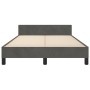 Estructura cama con cabecero terciopelo gris oscuro 120x190 cm de , Camas y somieres - Ref: Foro24-3270603, Precio: 166,88 €,...