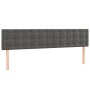 Dark gray velvet bed frame with headboard 120x190 cm by , Beds and slatted bases - Ref: Foro24-3270603, Price: 166,57 €, Disc...