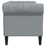 Sofá Chesterfield de 2 plazas tela gris claro de , Sofás - Ref: Foro24-372547, Precio: 263,78 €, Descuento: %