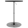 Mesa alta de bar madera ingeniería y acero negra 50x50x90 cm de , Mesas de cocina y de comedor - Ref: Foro24-4007191, Precio:...