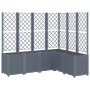 Planter with gray PP trellis 160x120x140 cm by , Pots and planters - Ref: Foro24-367876, Price: 233,43 €, Discount: %