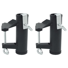 Balcony parasol clamps 2 pcs steel 25-38 mm by , Parasol accessories - Ref: Foro24-4003383, Price: 17,99 €, Discount: %