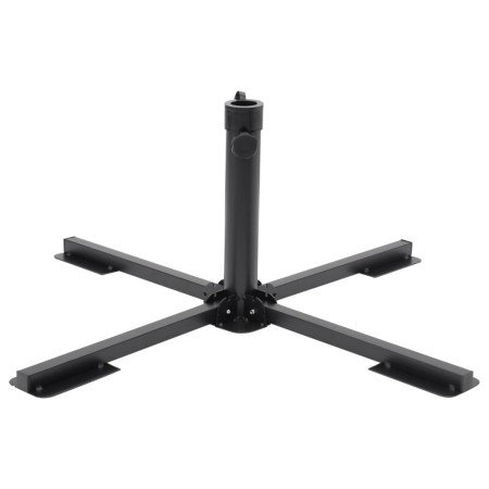 Umbrella base for Ø38/48 mm shiny black steel mast by , Umbrella bases - Ref: Foro24-4003376, Price: 35,13 €, Discount: %