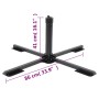 Umbrella base for Ø38/48 mm shiny black steel mast by , Umbrella bases - Ref: Foro24-4003376, Price: 35,13 €, Discount: %