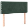 Cama box spring con colchón terciopelo verde oscuro 120x190 cm