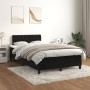 Box spring bed with black velvet mattress 120x190 cm by , Beds and slatted bases - Ref: Foro24-3269857, Price: 372,62 €, Disc...