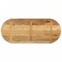 Ovale Tischplatte aus massivem, rauem Mangoholz, 100 x 40 x 3,8 cm von , Tischplatten - Ref: Foro24-370114, Preis: 61,50 €, R...