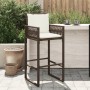 Kitchen stools with cushions 2 pcs brown synthetic rattan by , Garden chairs - Ref: Foro24-368706, Price: 168,35 €, Discount: %