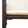 Kitchen stools with cushions 2 pcs brown synthetic rattan by , Garden chairs - Ref: Foro24-368706, Price: 166,99 €, Discount: %