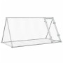 Rabbit cage silver galvanized steel 200x105x91 cm by , Cages and habitats for small animals - Ref: Foro24-3281530, Price: 87,...