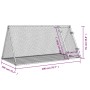 Rabbit cage silver galvanized steel 200x105x91 cm by , Cages and habitats for small animals - Ref: Foro24-3281530, Price: 87,...