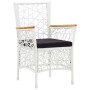 Garden dining set 7 pieces white synthetic rattan by vidaXL, Garden sets - Ref: Foro24-45997, Price: 804,54 €, Discount: %