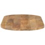 Tablero de mesa ovalado madera maciza de mango 110x40x3,8 cm