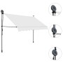 Toldo manual retráctil con LED crema 250 cm de vidaXL, Toldos - Ref: Foro24-145872, Precio: 92,99 €, Descuento: %